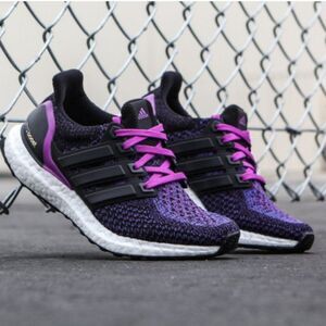 Excellent Condition Adidas Ultraboost 1.0 Primeknit Purple Black Navy 9 US 41